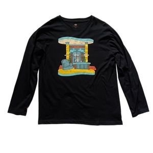 Nickelodeon Stick Stickly Long Sleeve Black T-shirt - Size L